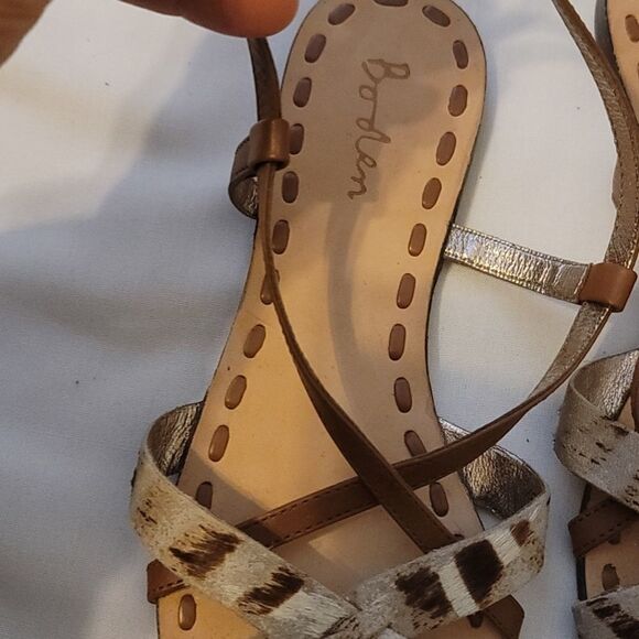 Boden cow print Sandals size 37 - Picture 3 of 4